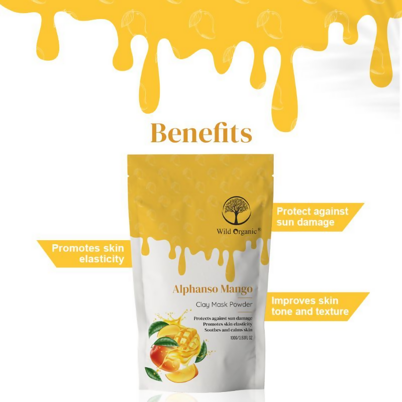 Wild Organic Alphanso Mango Clay Mask Powder 