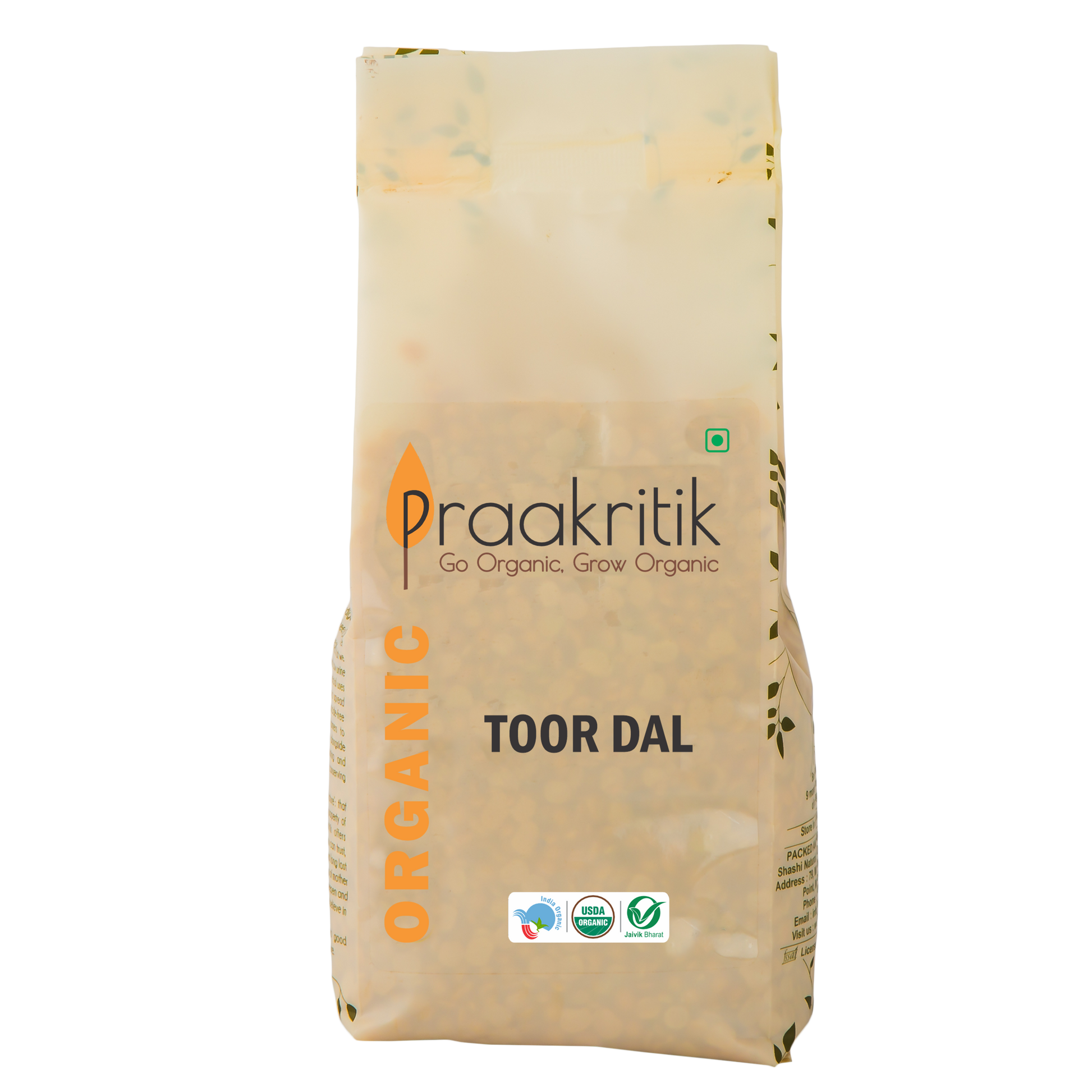 Praakritik Organic Tuvar Dal - Grab2buy