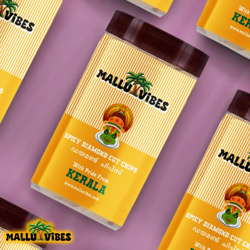 Mallu Vibes Spicy Diamond Cut Chips Mallu Vibes