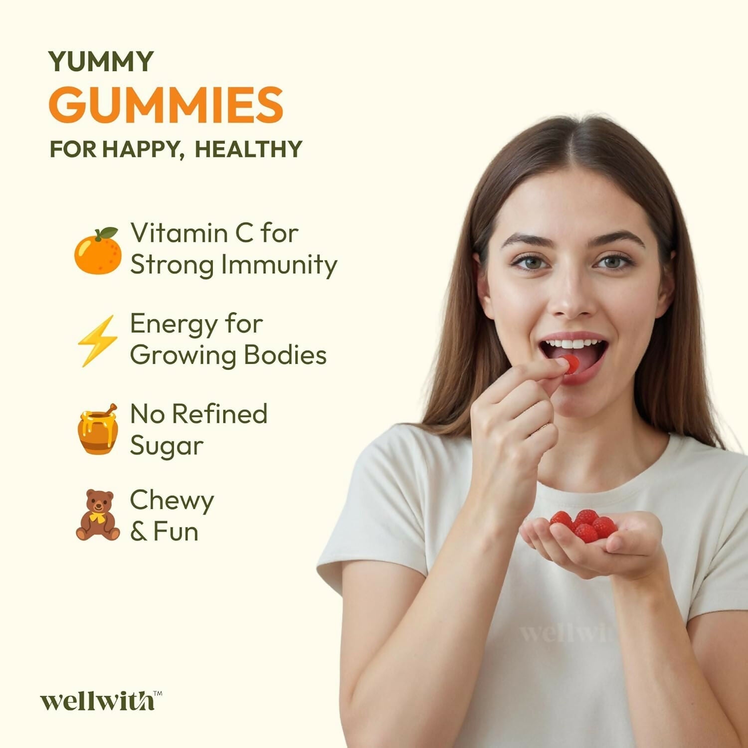 Wellwith Sea buckthorn Vitamin C Rich, multivitamin supplement, Immunity Gummies  Grab2Buy Wellwith Grab2Buy