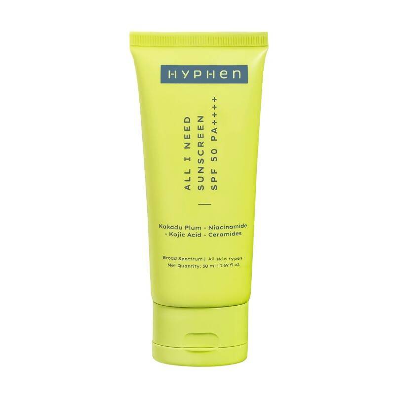 Hyphen By Kriti Sanon All I Need Sunscreen SPF 50 PA++++, UV Rays & Blue Light Protection & Moisturization | Grab2Buy