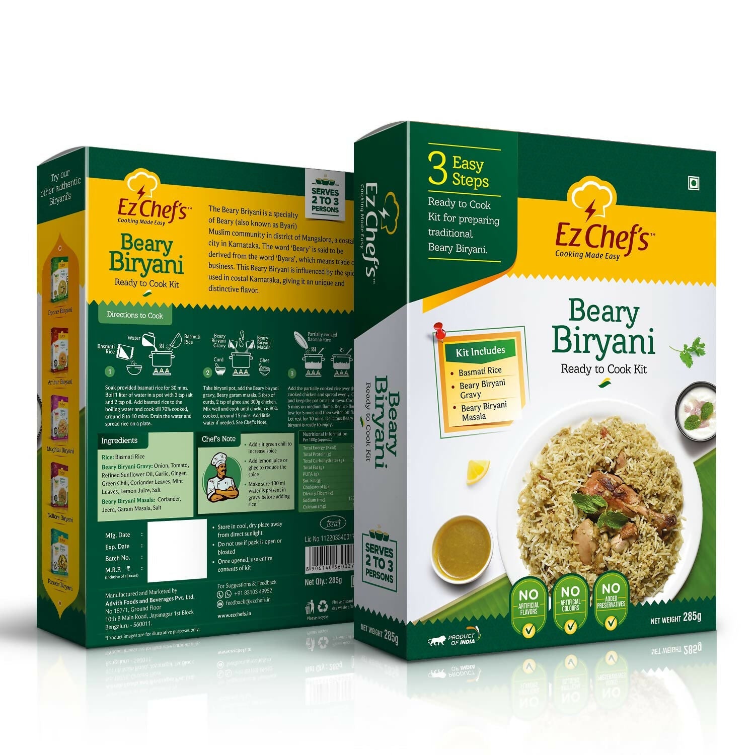 Ez Chef's Beary Biryani Kit - Mangalore's Famous Biryani - Grab2buy
