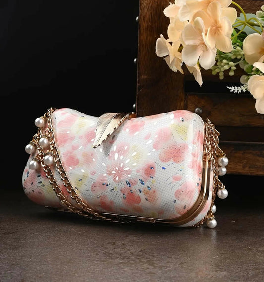 Joban Fashion Embellished Box Clutch - Multicolor