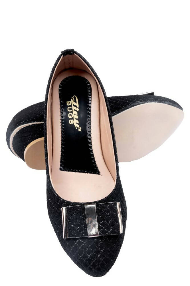 Tiny Bugs Girls Party Wear Ballerinas - Black  Grab2Buy Tiny Bugs Grab2Buy