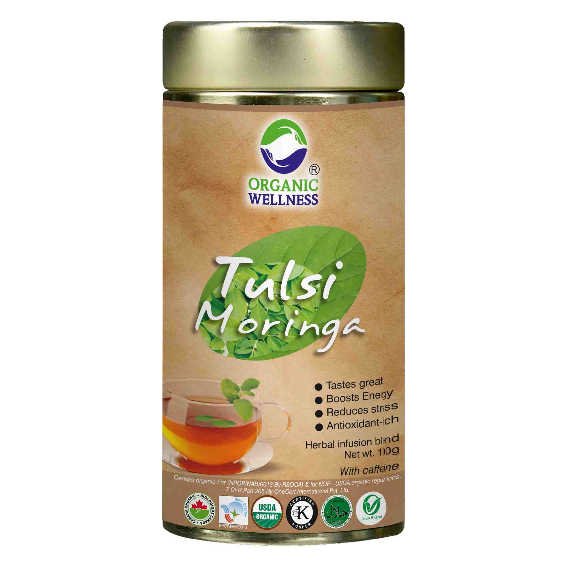 Organic Wellness Tulsi Moringa Tin Pack 