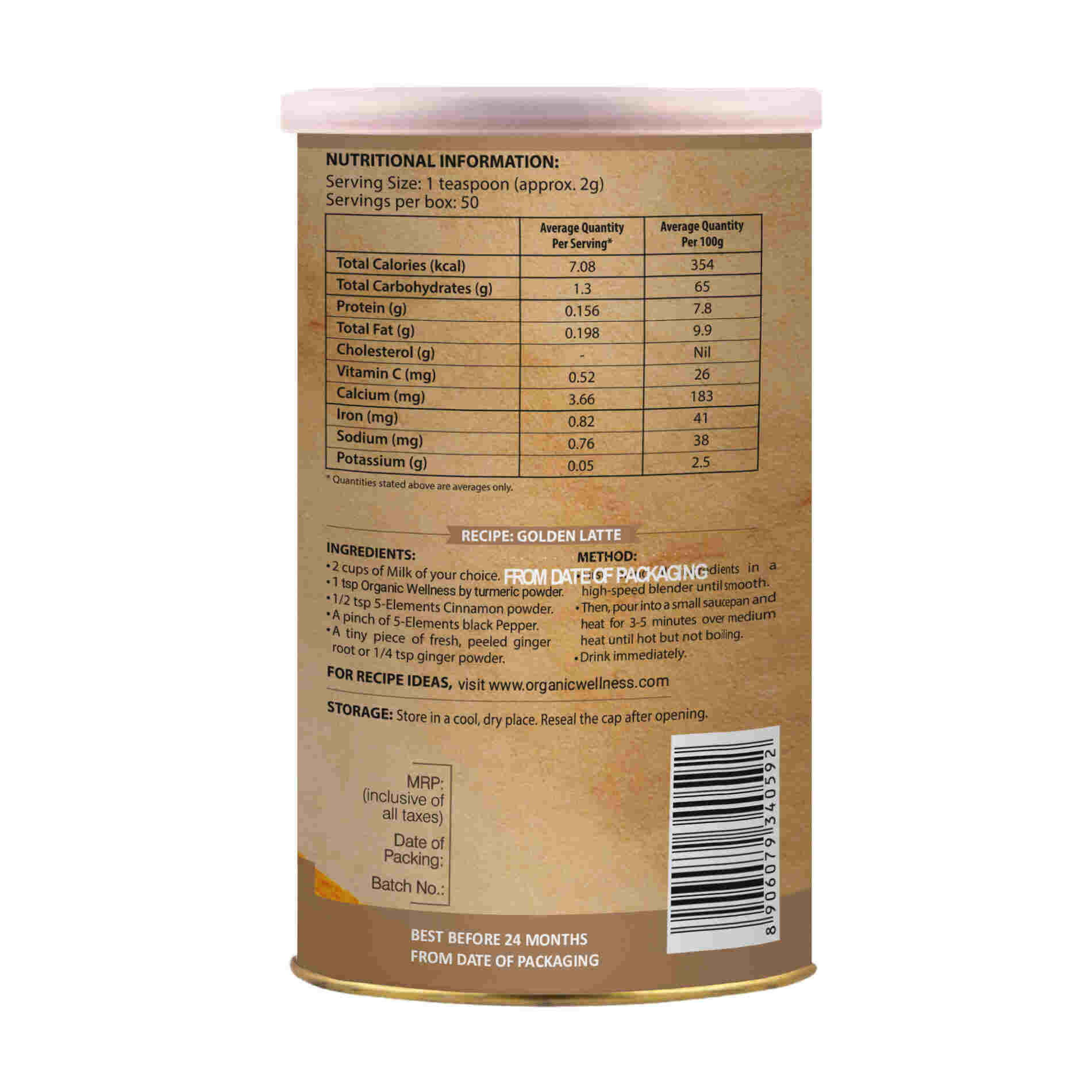 Organic Wellness Ow'zeal Turmeric Powder - Grab2buy