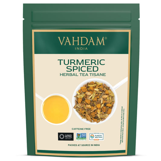 Turmeric Spiced Herbal Tea Tisane, 3.53 oz 