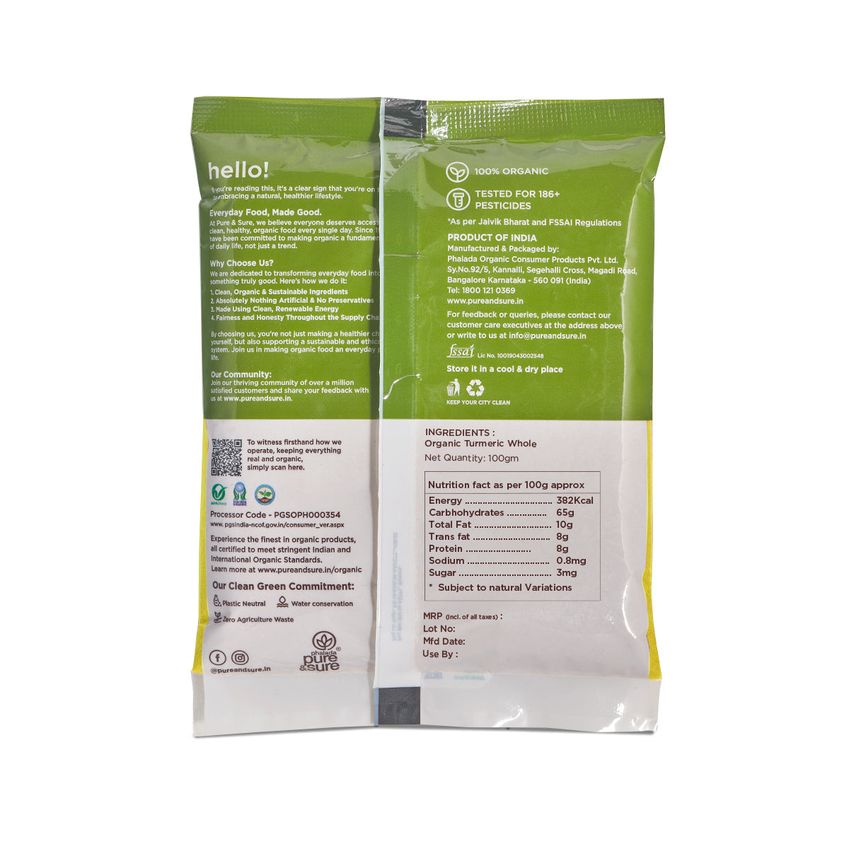 Pure & Sure Organic Turmeric Powder 