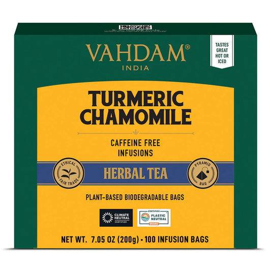 Turmeric Chamomile Herbal Tea, 100 Count 