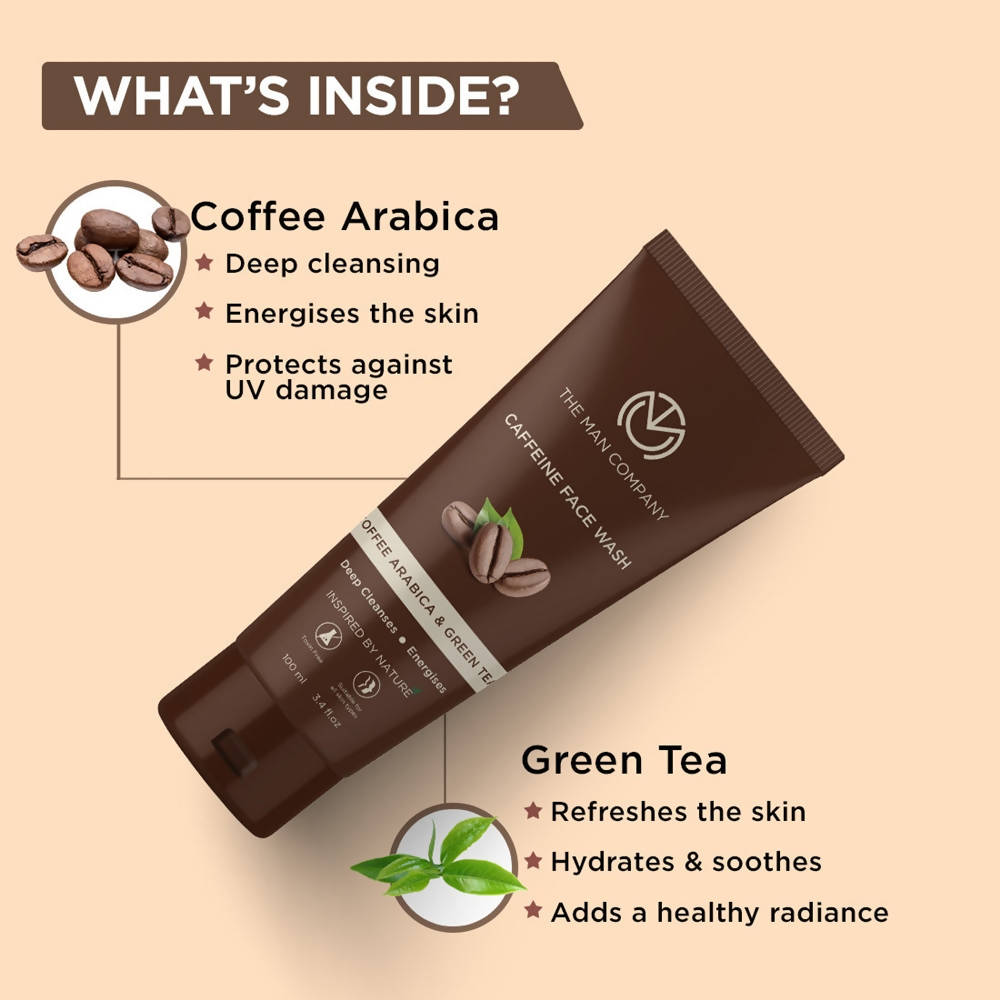 The Man Company Caffeine Face Wash  Grab2Buy The Man Company Grab2Buy