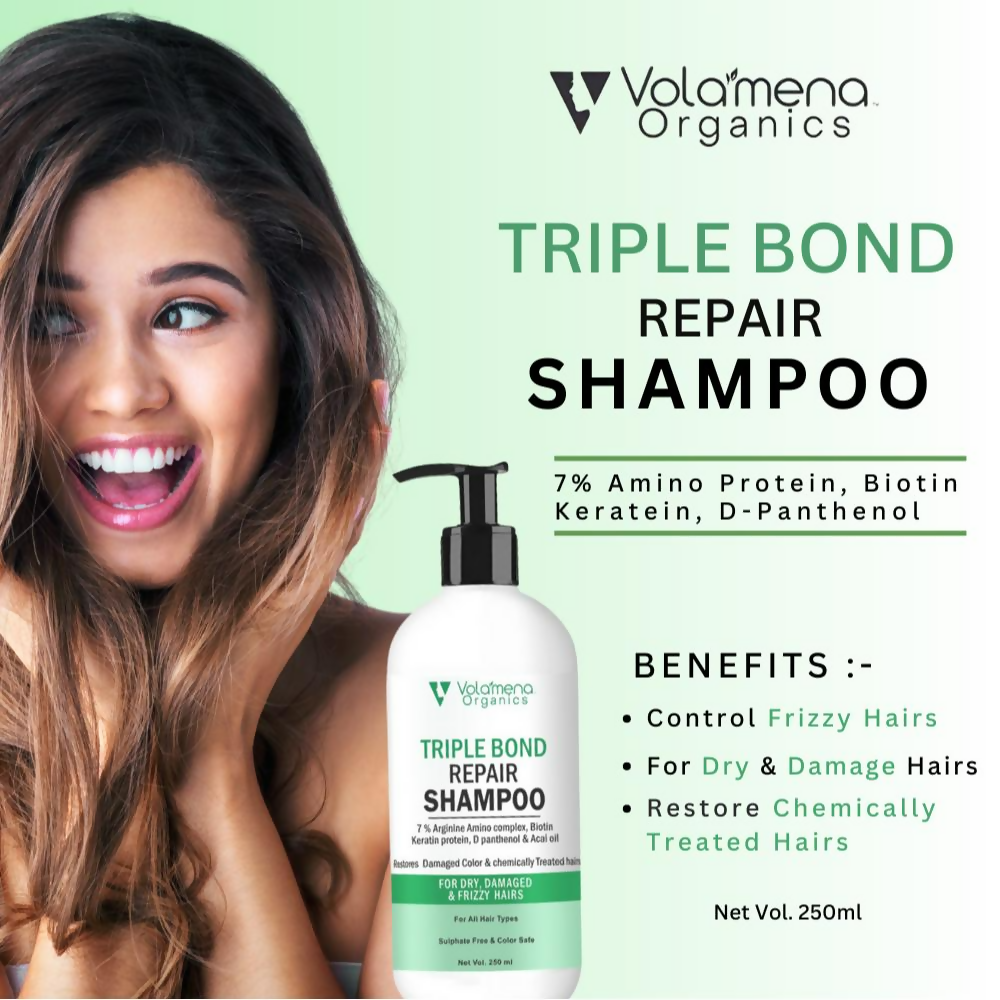 Volamena Organics Triple Bond Repair Shampoo  Grab2Buy Volamena Grab2Buy