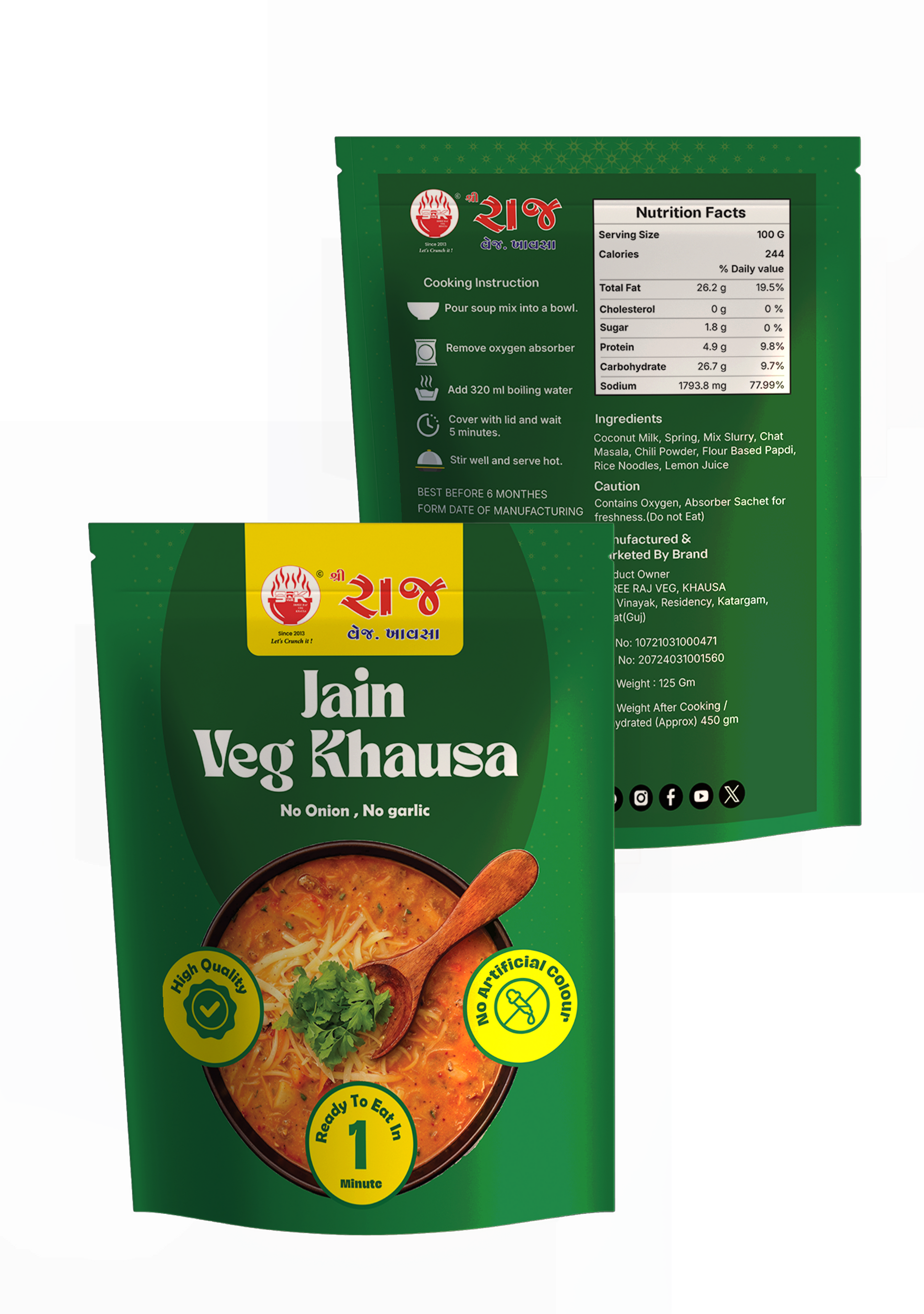 Raj Veg Jain Khausa (95g) 