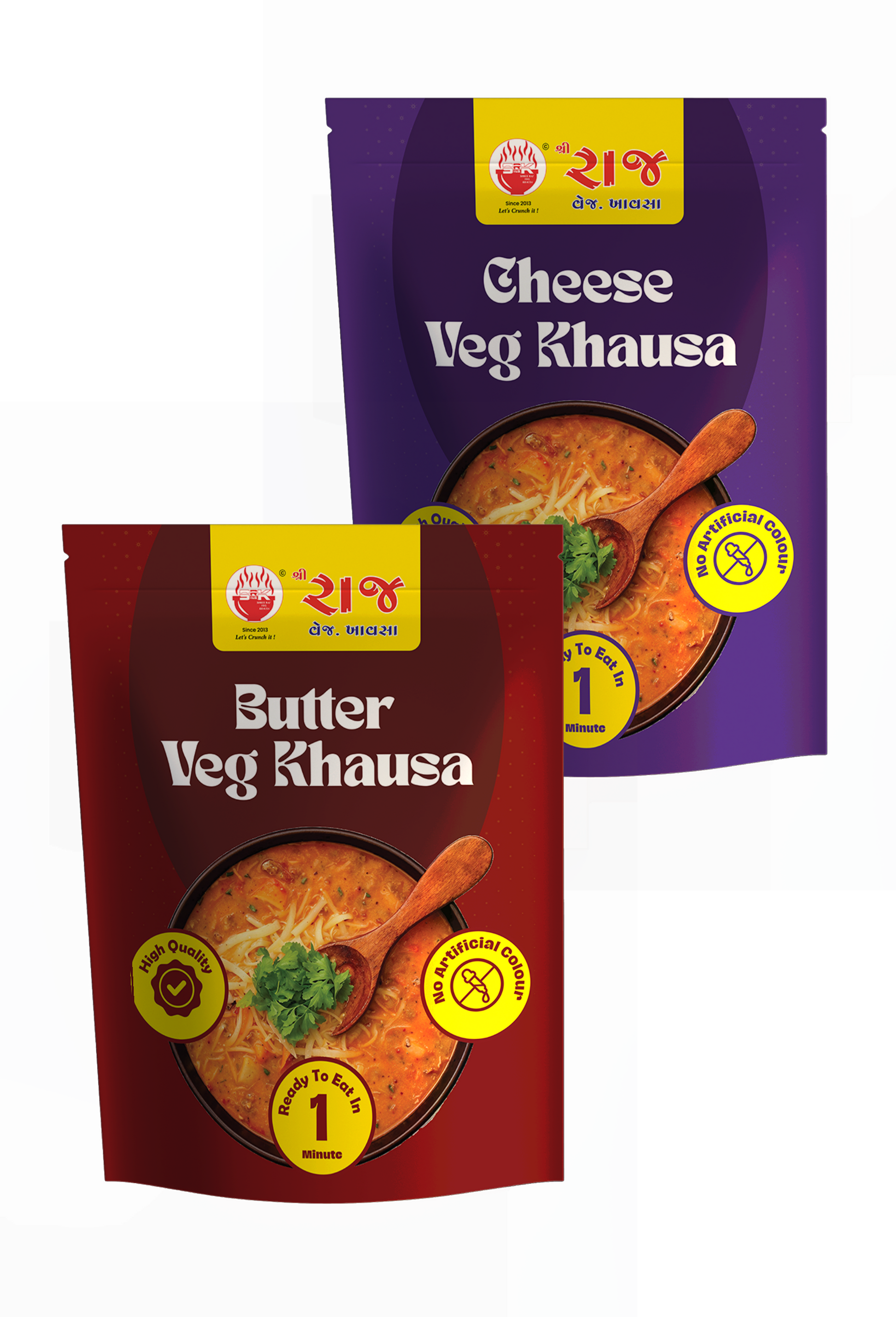 2 Khausa combo (1 Butter + 1 Cheese) 