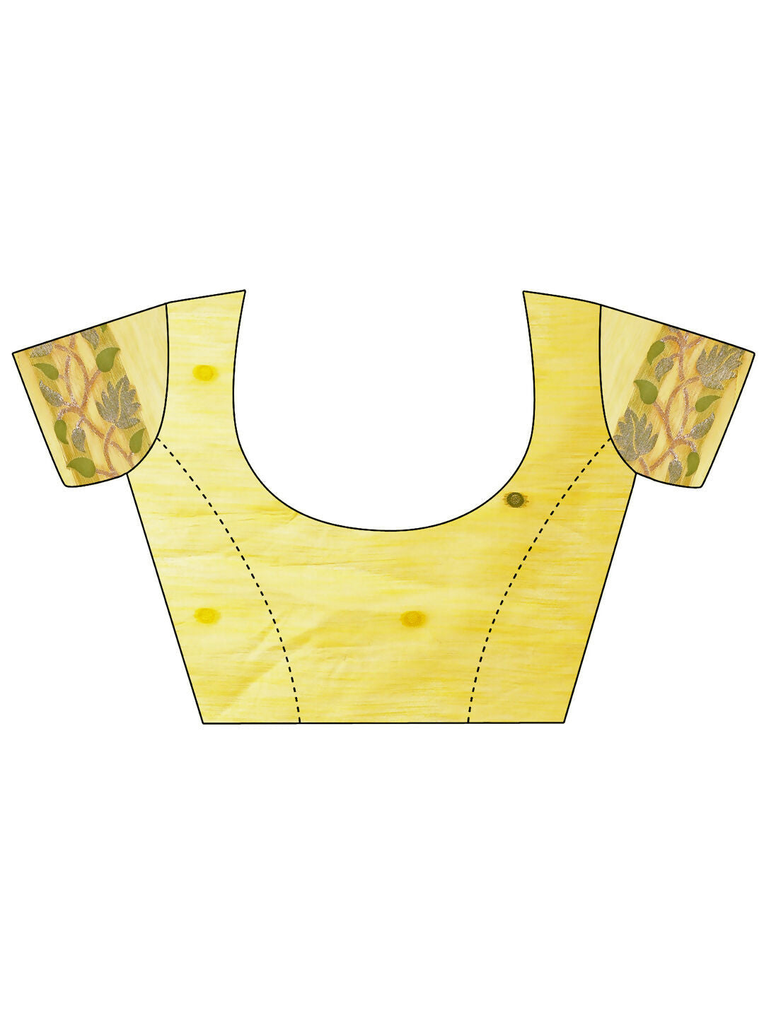 Shree Shyam Fashion Linen Cotton Yellow Saree