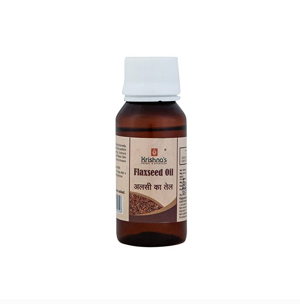 Krishna's Herbal & Ayurveda Flaxseed Oil 