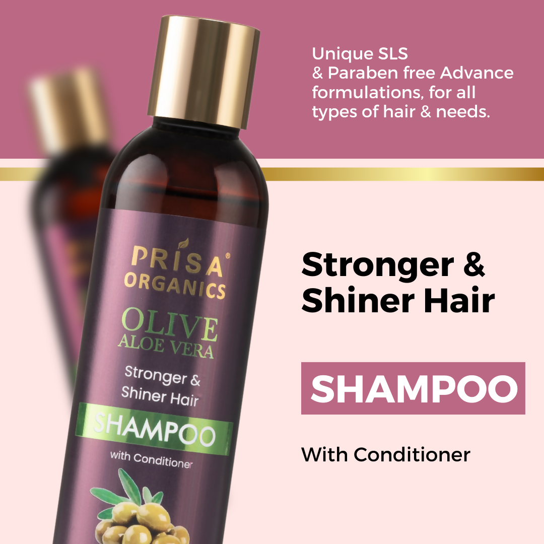 Prisa Organics Olive and Aloe Vera Shampoo - Grab2buy