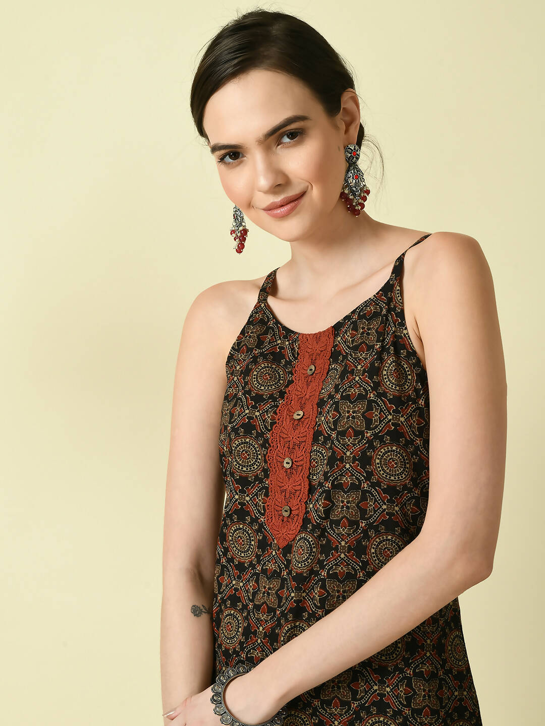 Myshka Women's Multi Straight Printed Kurta