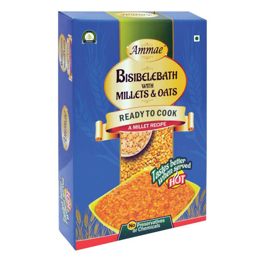 Ammae Millet Bisibelebath With Millets and Oats, Ready to Cook 