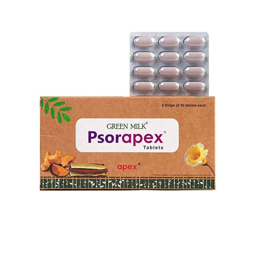 Apex Ayurvedic Green Milk Psorapex Tablets 