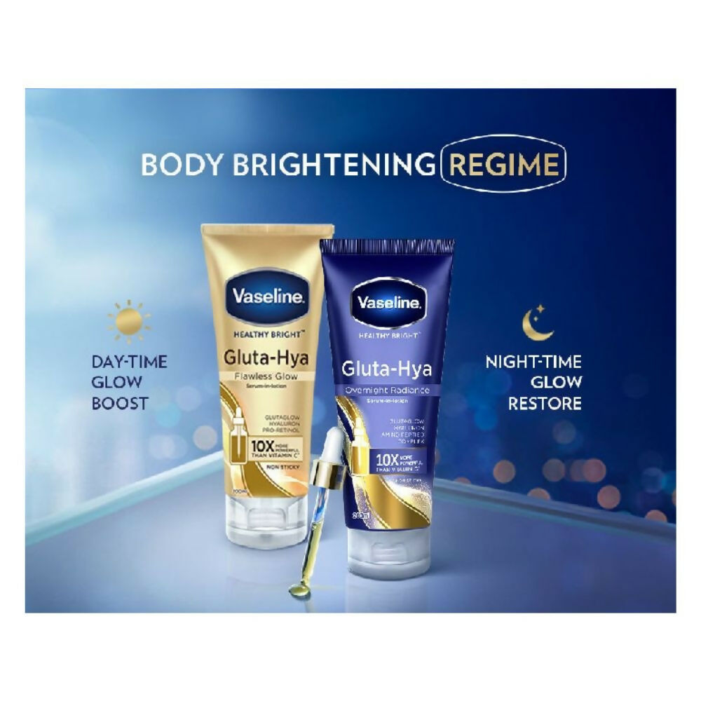 Vaseline Gluta-Hya Flawless Glow & Overnight Radiance Serum-In-Lotion Combo  Grab2Buy Vaseline Grab2Buy