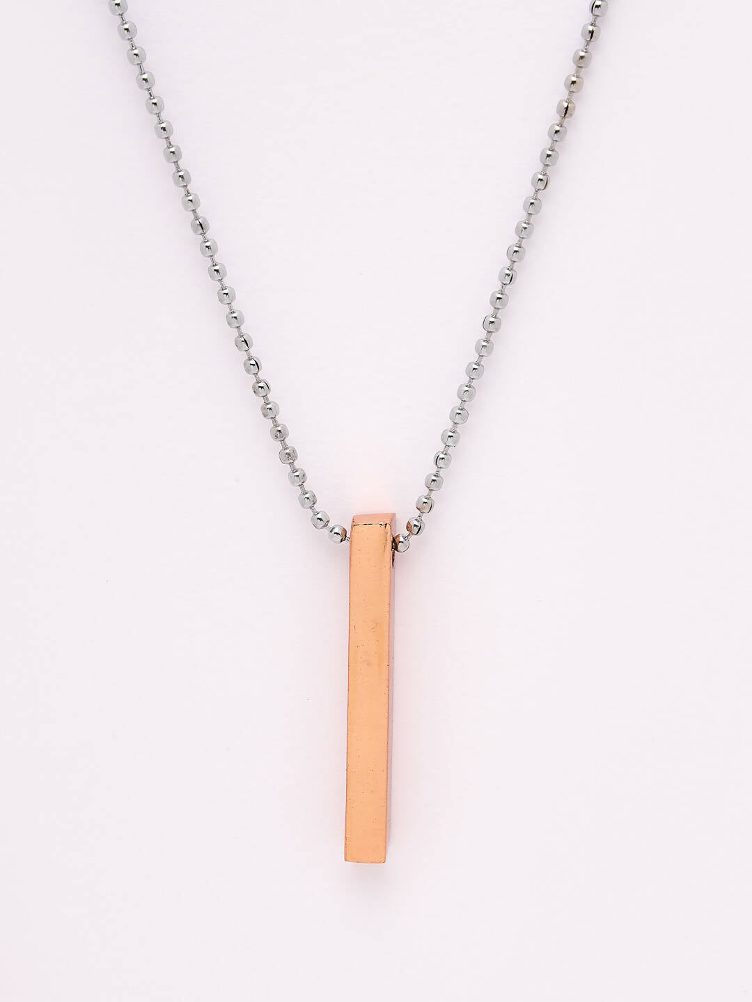 NVR Men Copper Plated Geomatric Pendent With Chain 