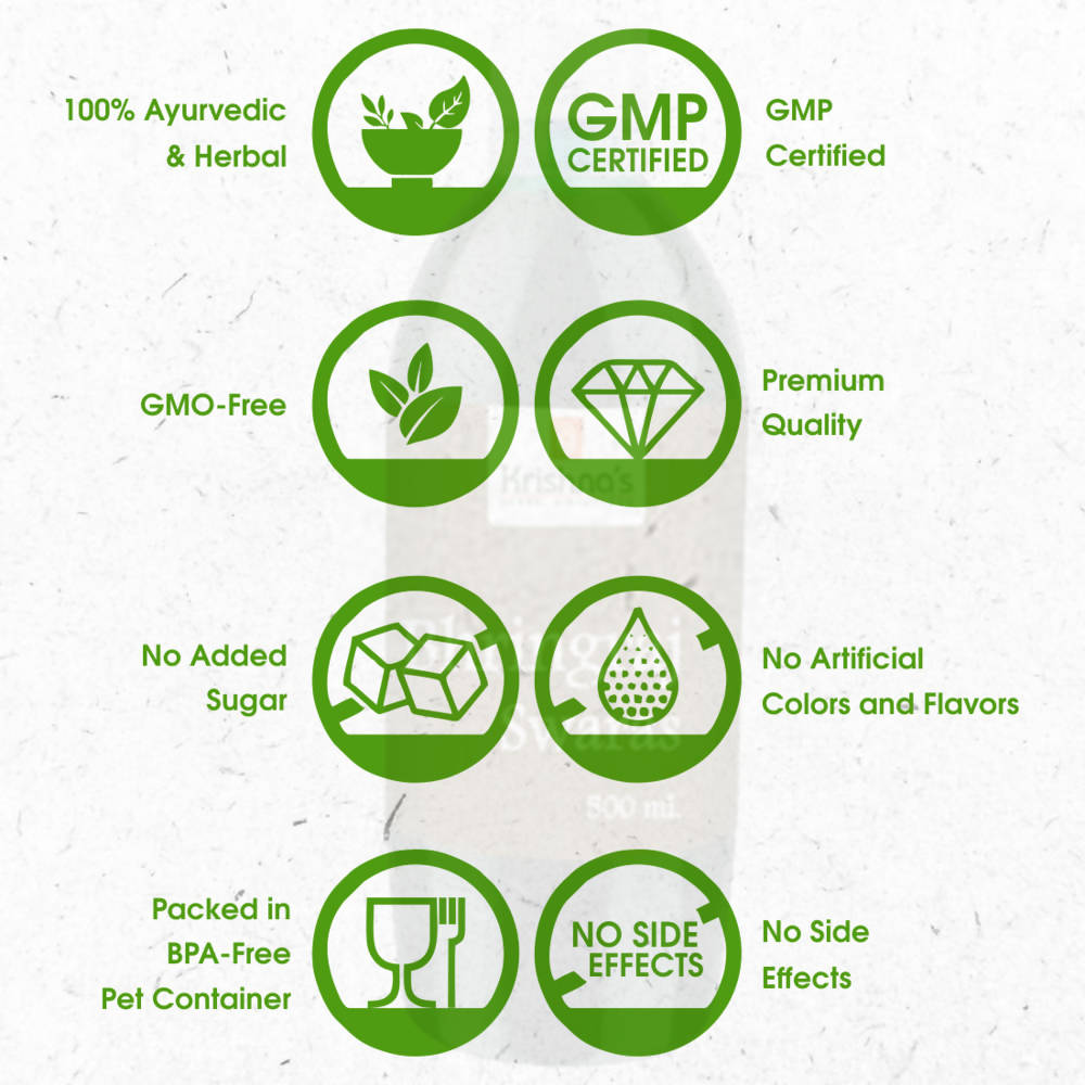 Krishna's Herbal & Ayurveda Bhringraj Swaras 