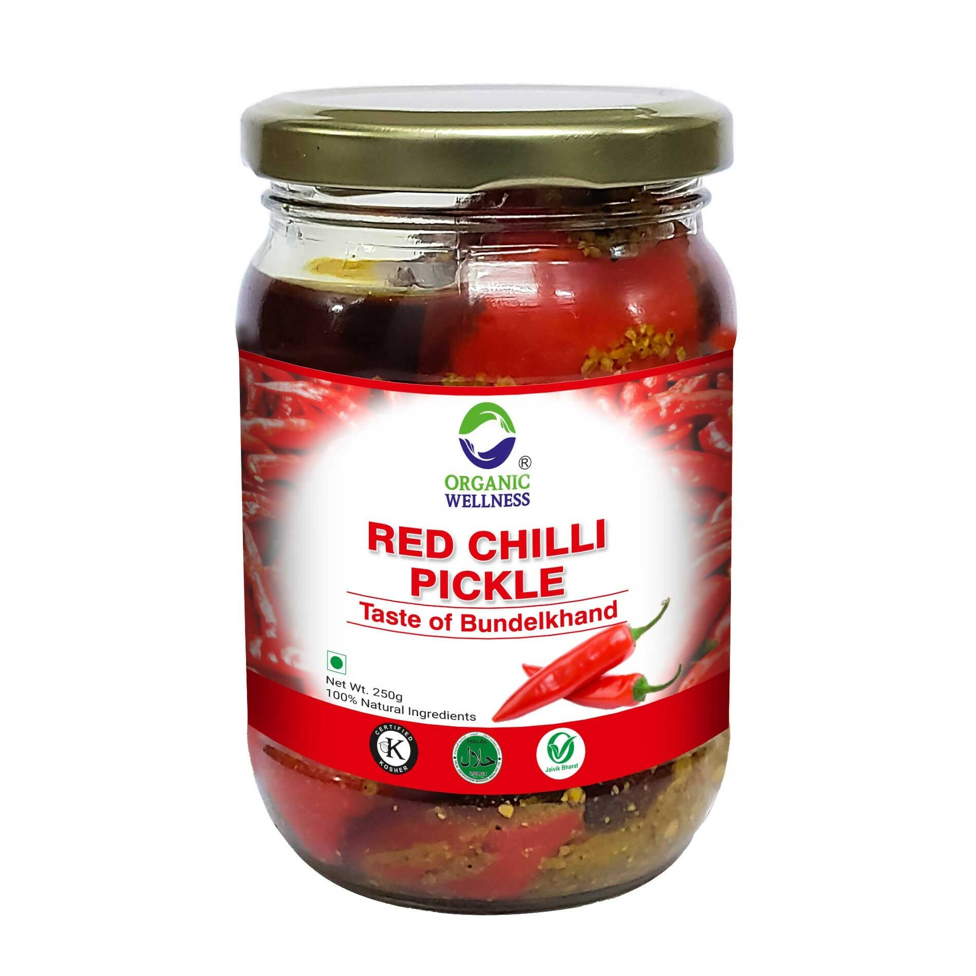 Organic Wellness Red Chilli Pickle - Grab2buy