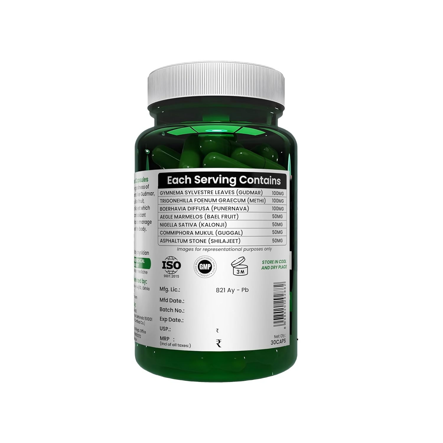 Sheopal's Herbal Diabdex Diabetes Capsules Genie India