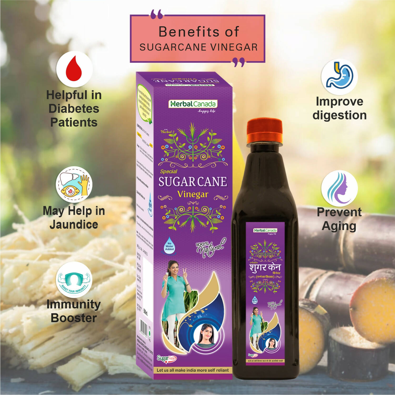 Herbal Canada Sugar Cane Vinegar 