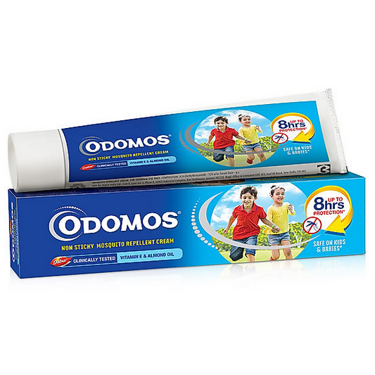 Dabur Odomos Non-Sticky Mosquito Repellent Cream With Vitamin E & Almond - Grab2buy