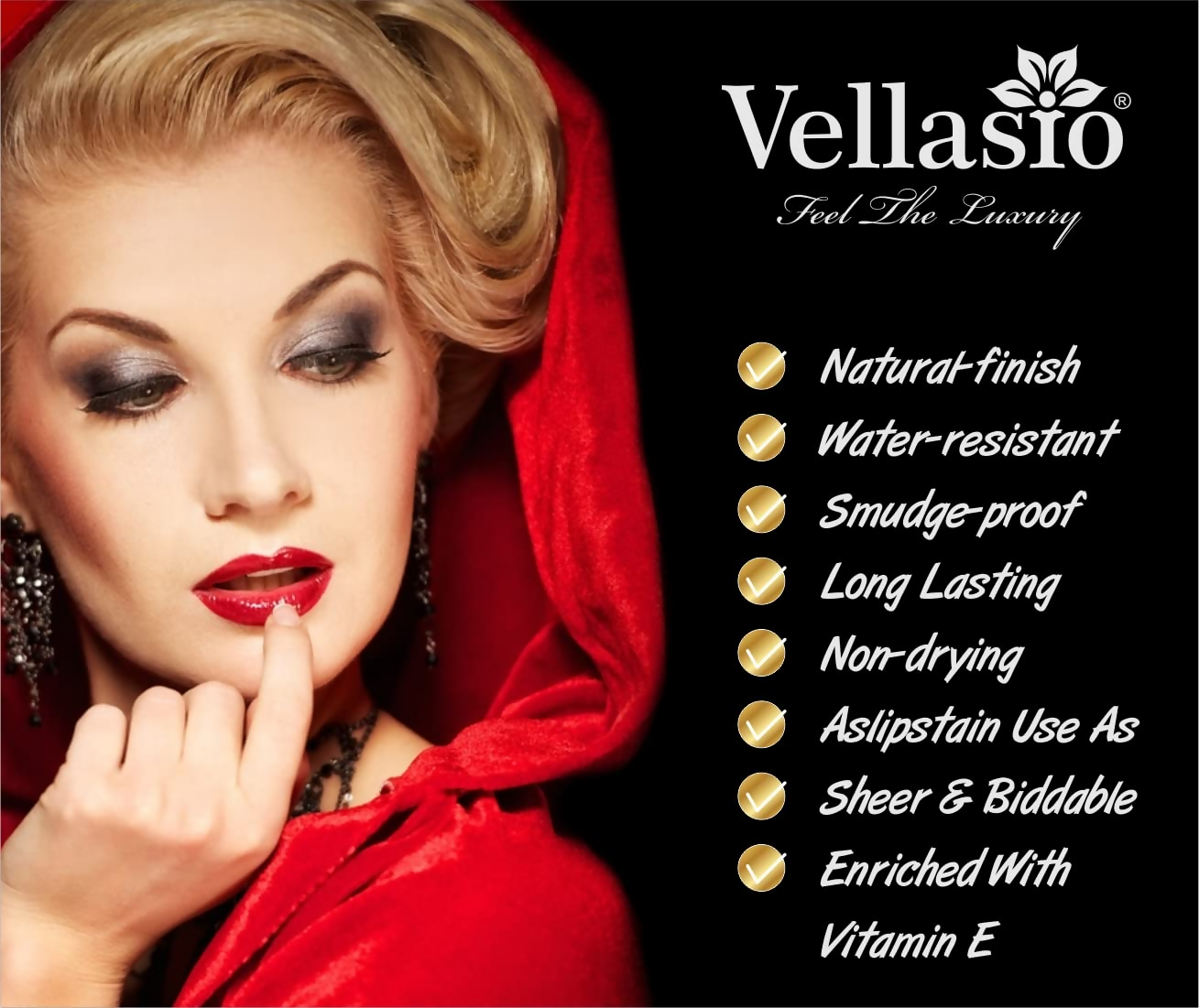 Vellasio Vegan Lip and cheek tint - Pink Brown  Grab2Buy Vellasio Grab2Buy