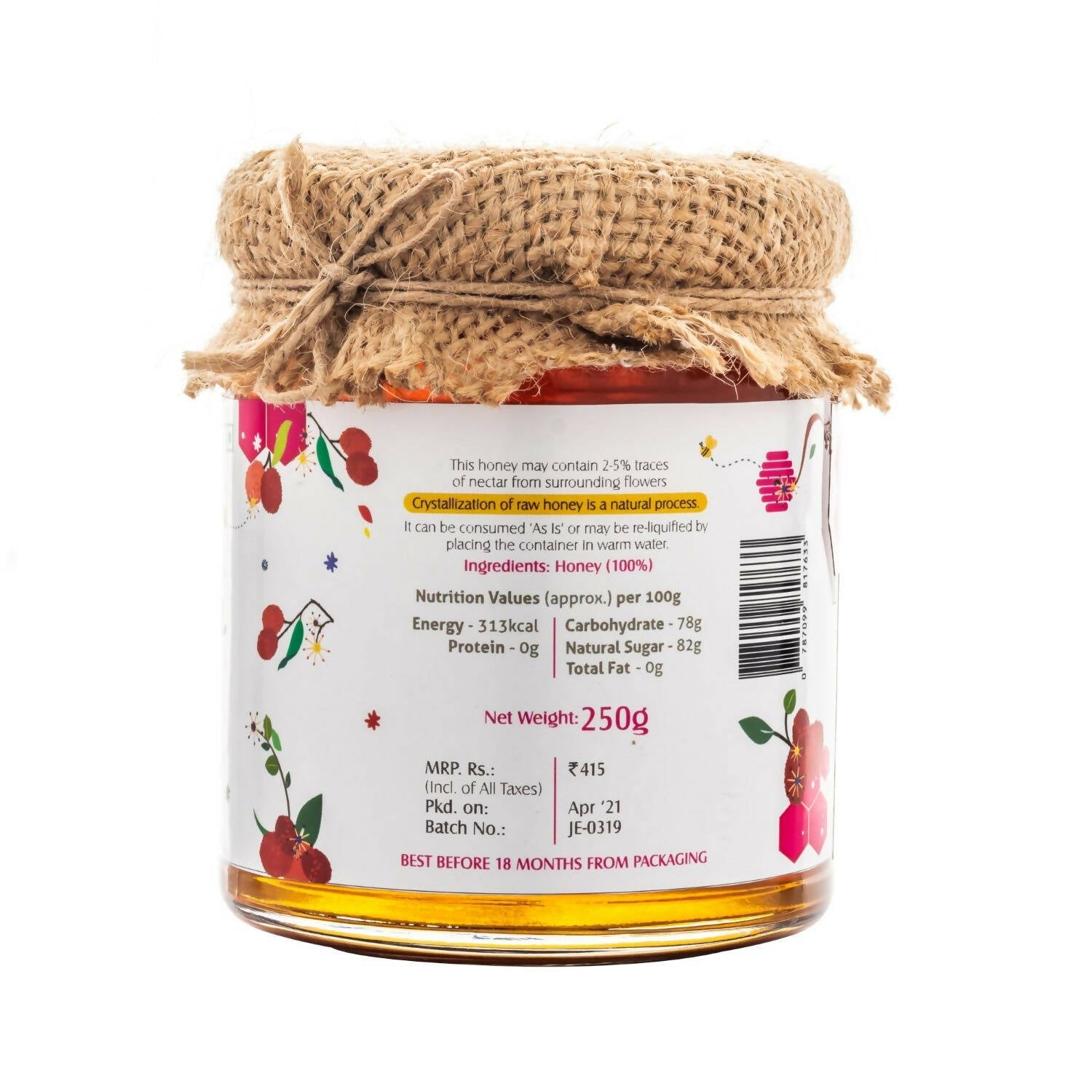 HoneyVeda Premium Raw Lychee Honey 