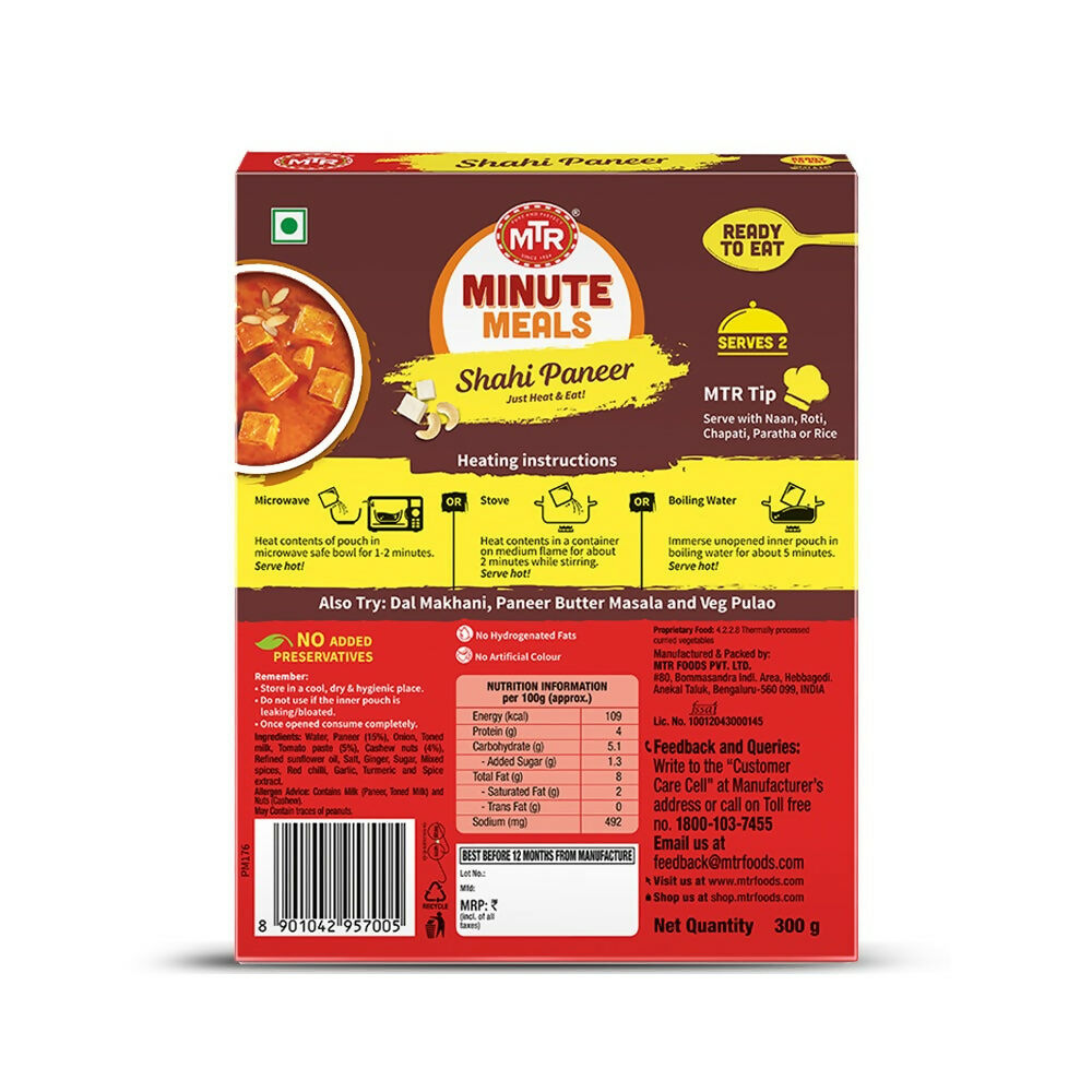 MTR Read To Eat Shahi Paneer 