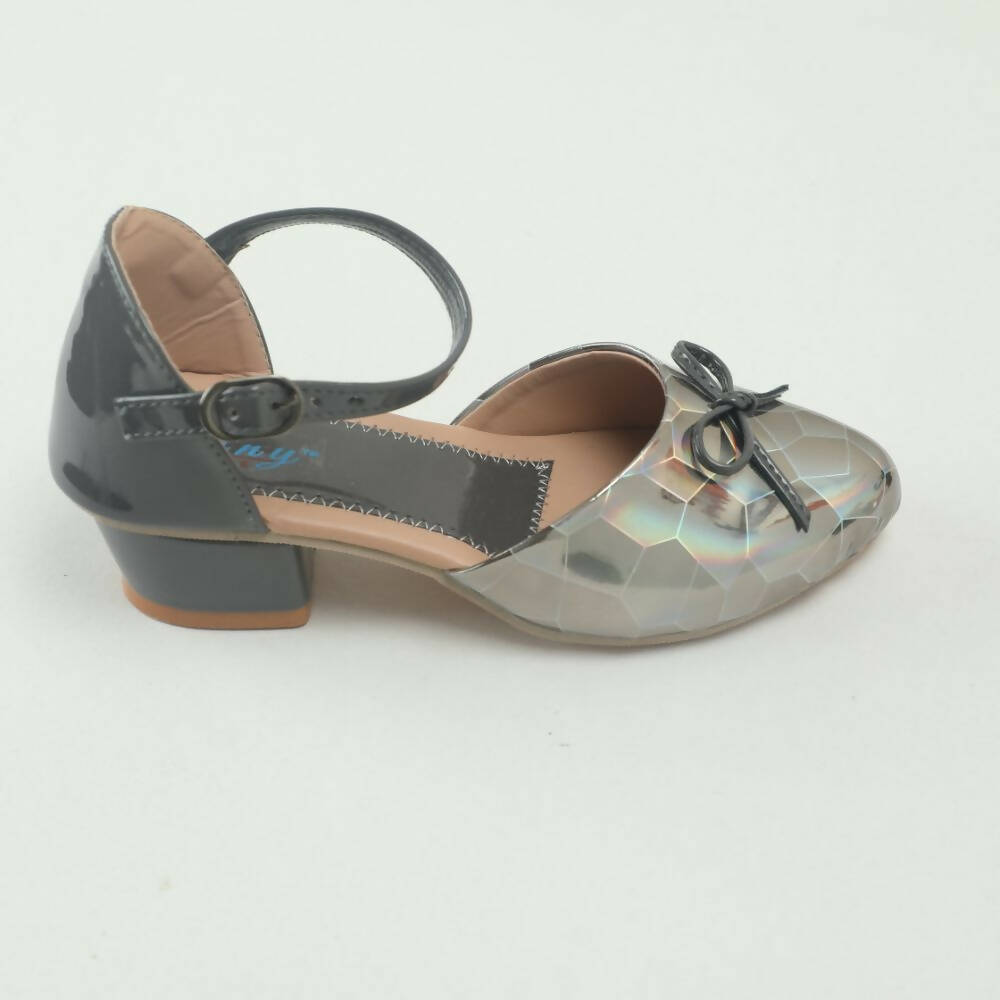 Tiny Bugs Girls Party Wear Ballerinas Heels - Dark Grey  Grab2Buy Tiny Bugs Grab2Buy
