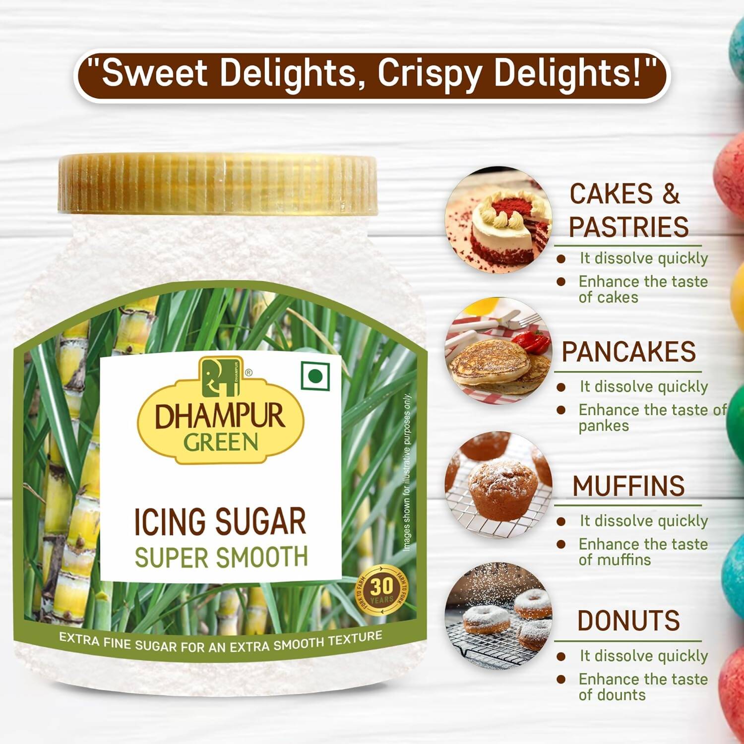 Dhampur Green Icing Sugar 