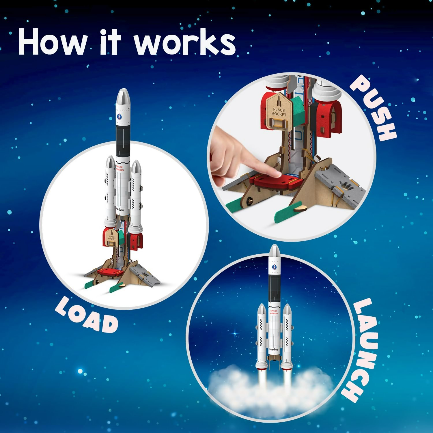 Smartivity Rocket Launcher Kit for Kids 6, 7, 8, 9, 10, 11, 12 Years Old
