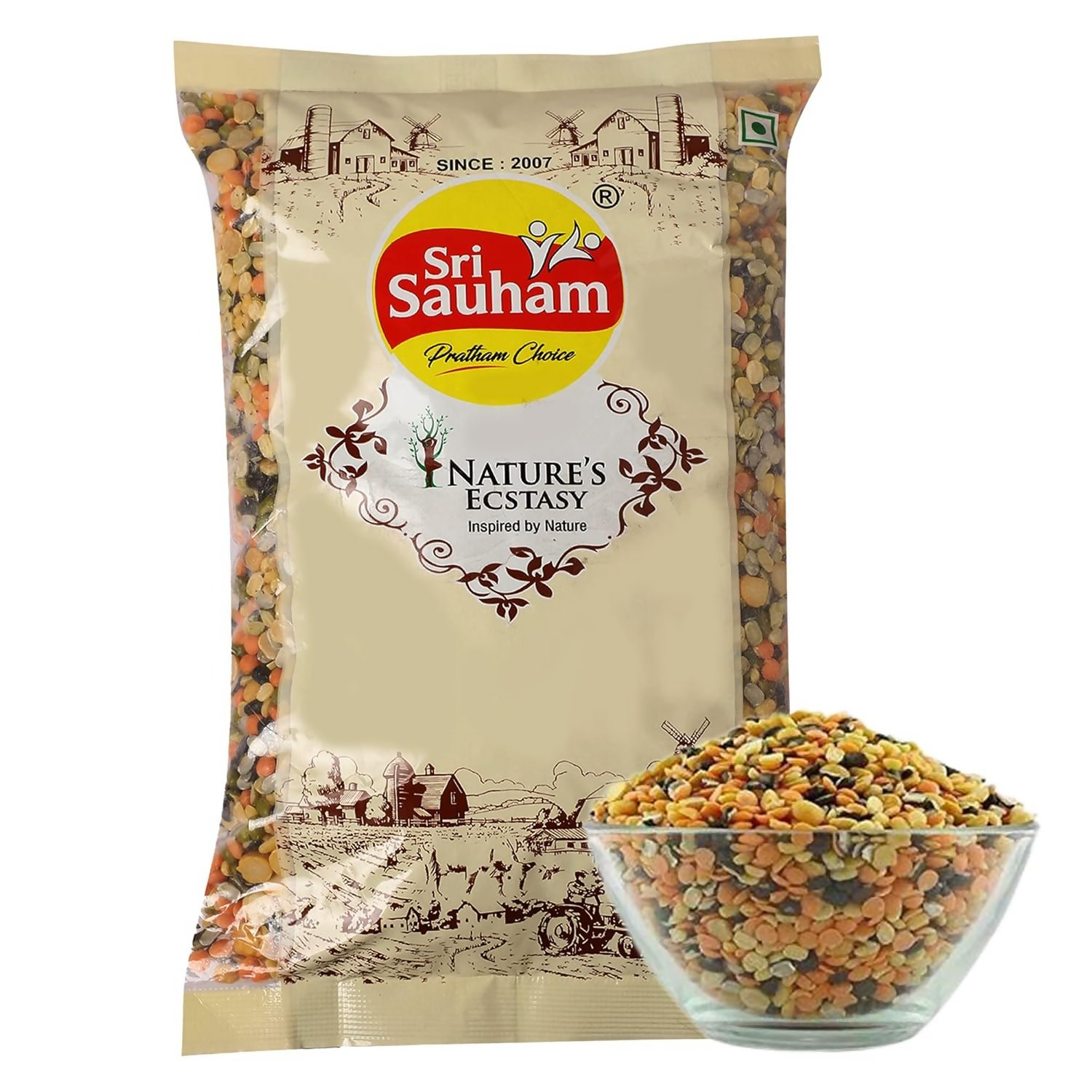 Sri Sauham Premium Mix Unpolished Dal