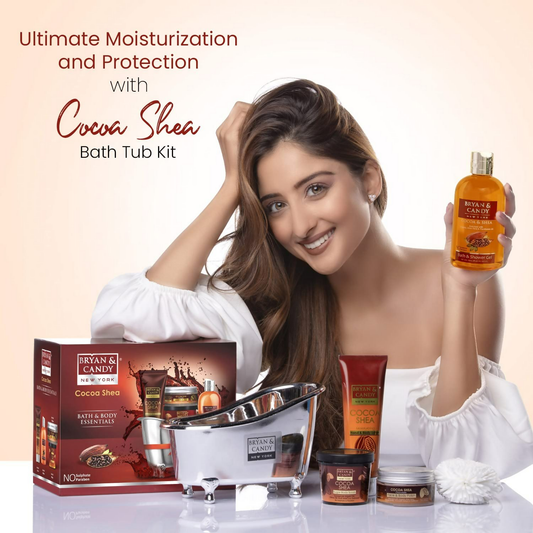 Bryan & Candy Cocoa Shea Bath Tub Collection Gift Set