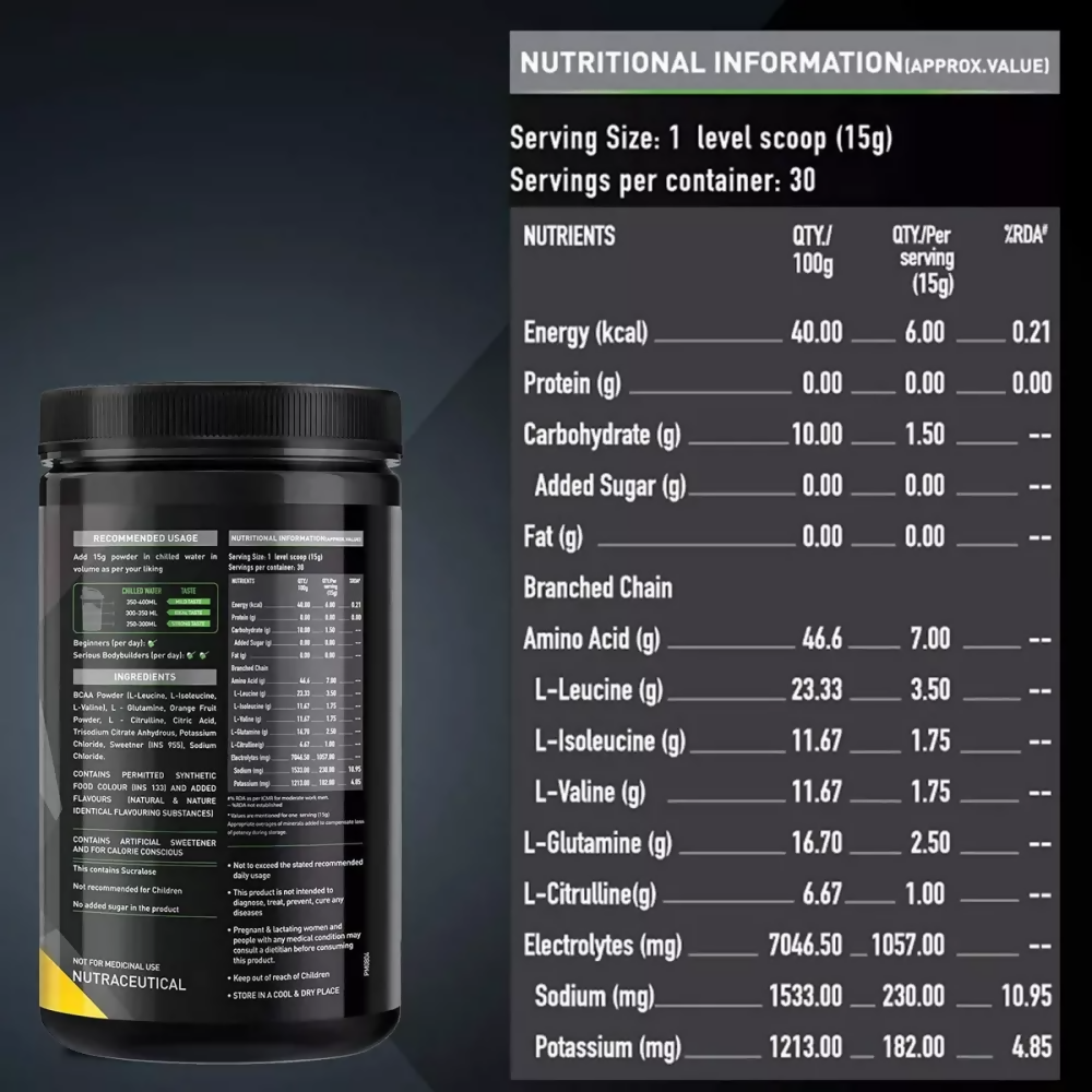 MuscleBlaze Bcaa Pro Bluberry Lemonade 