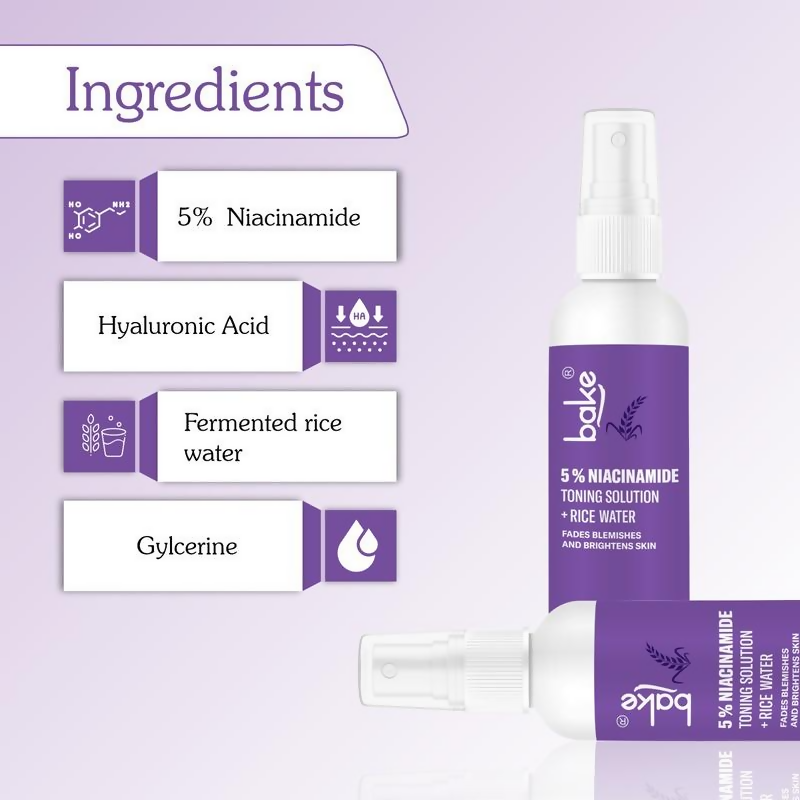 Bake 5% Niacinamide Toner With Fermented Rice Water  Grab2Buy Bake Grab2Buy