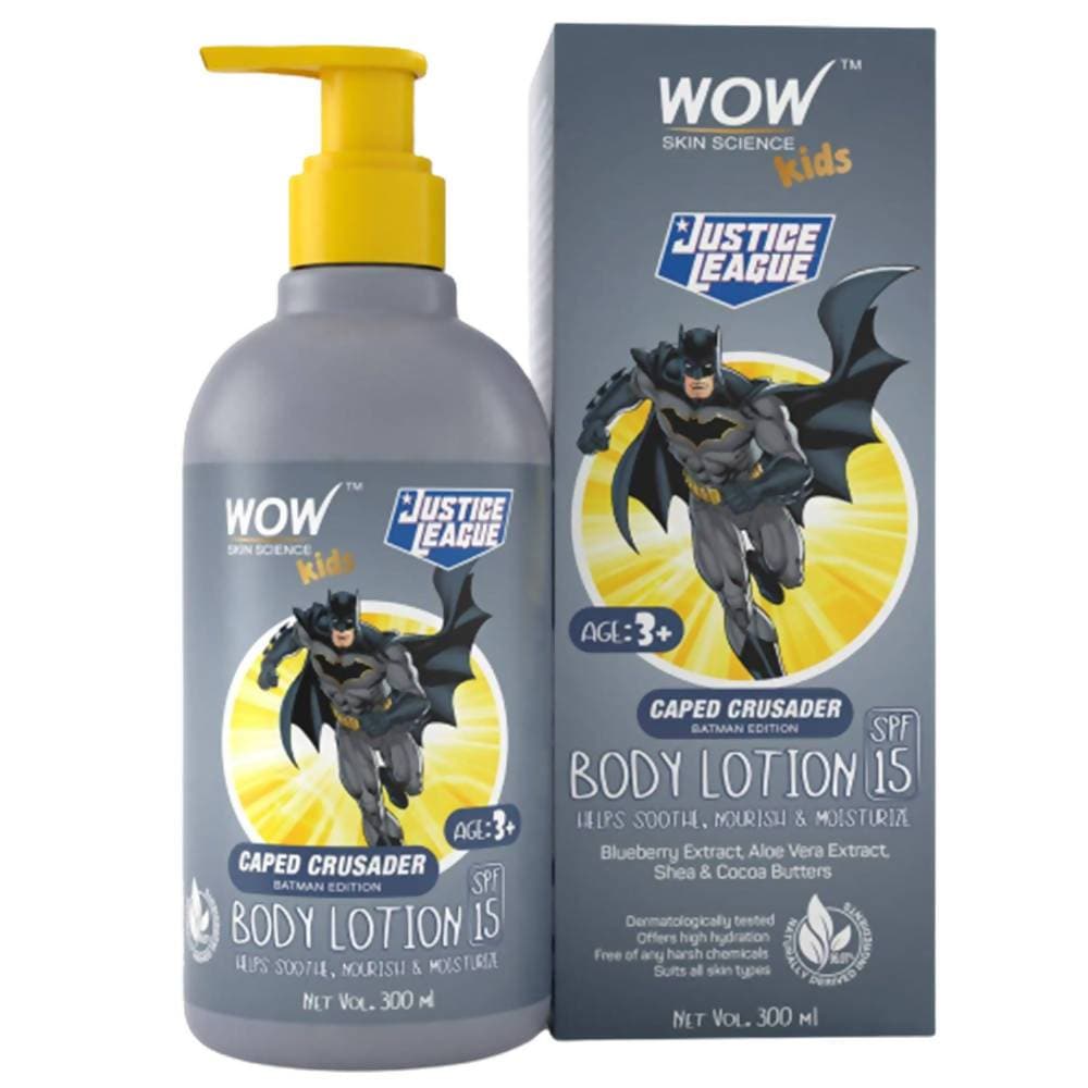 Wow Skin Science Kids Body Lotion - Caped Crusader Batman Edition  Grab2Buy Wow Skin Science Grab2Buy
