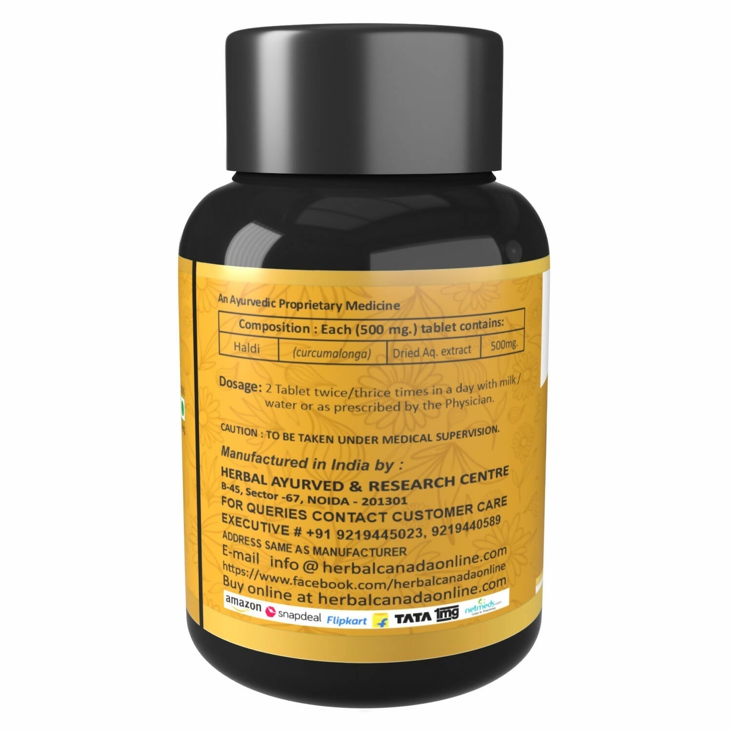 Herbal Canada Haldi Tablets 