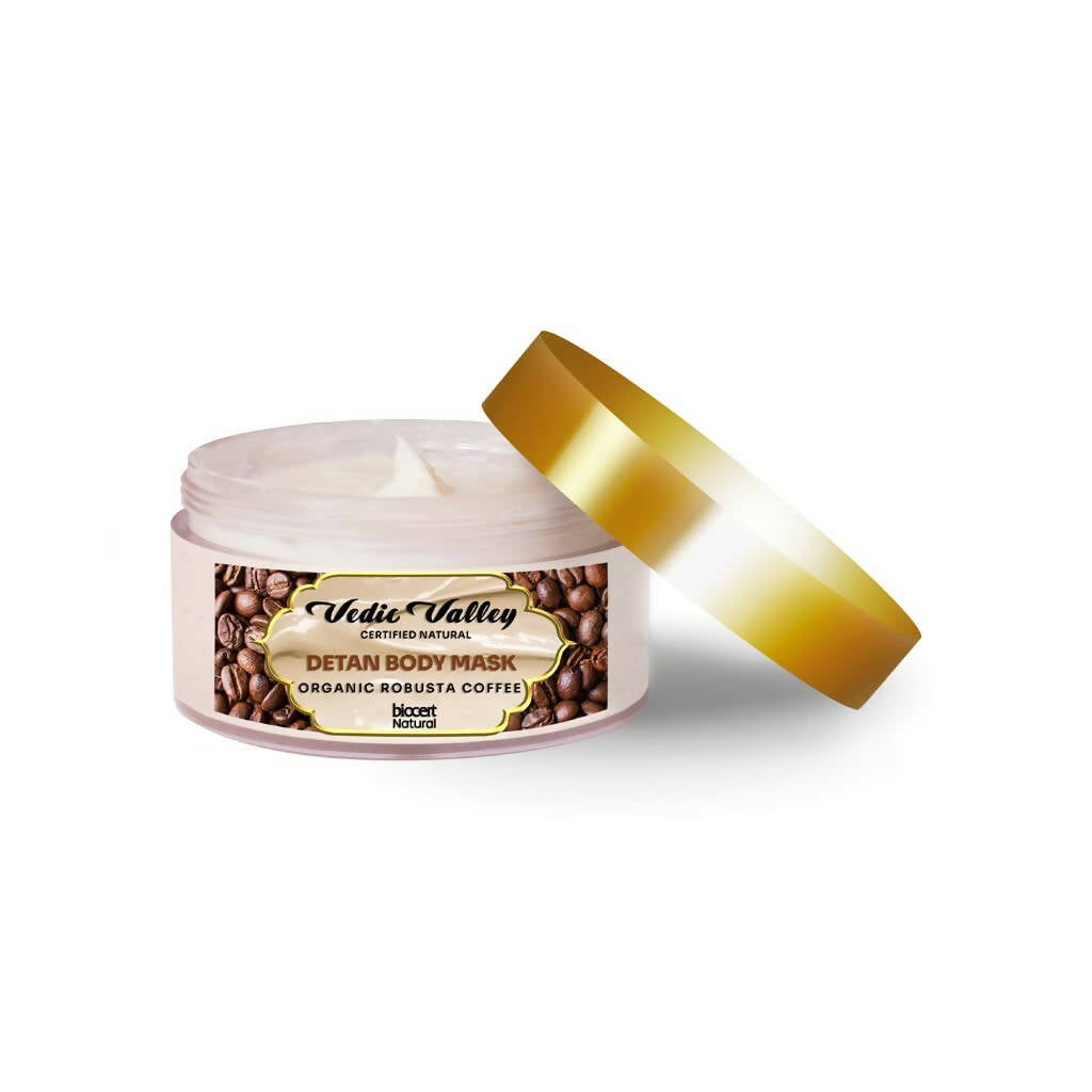 Vedic Valley Detan Body Mask Organic Robusta Coffee  Grab2Buy Vedic Valley Grab2Buy