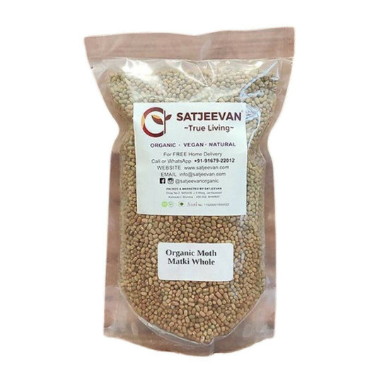 Satjeevan Organic Moth Matki Whole - Grab2buy