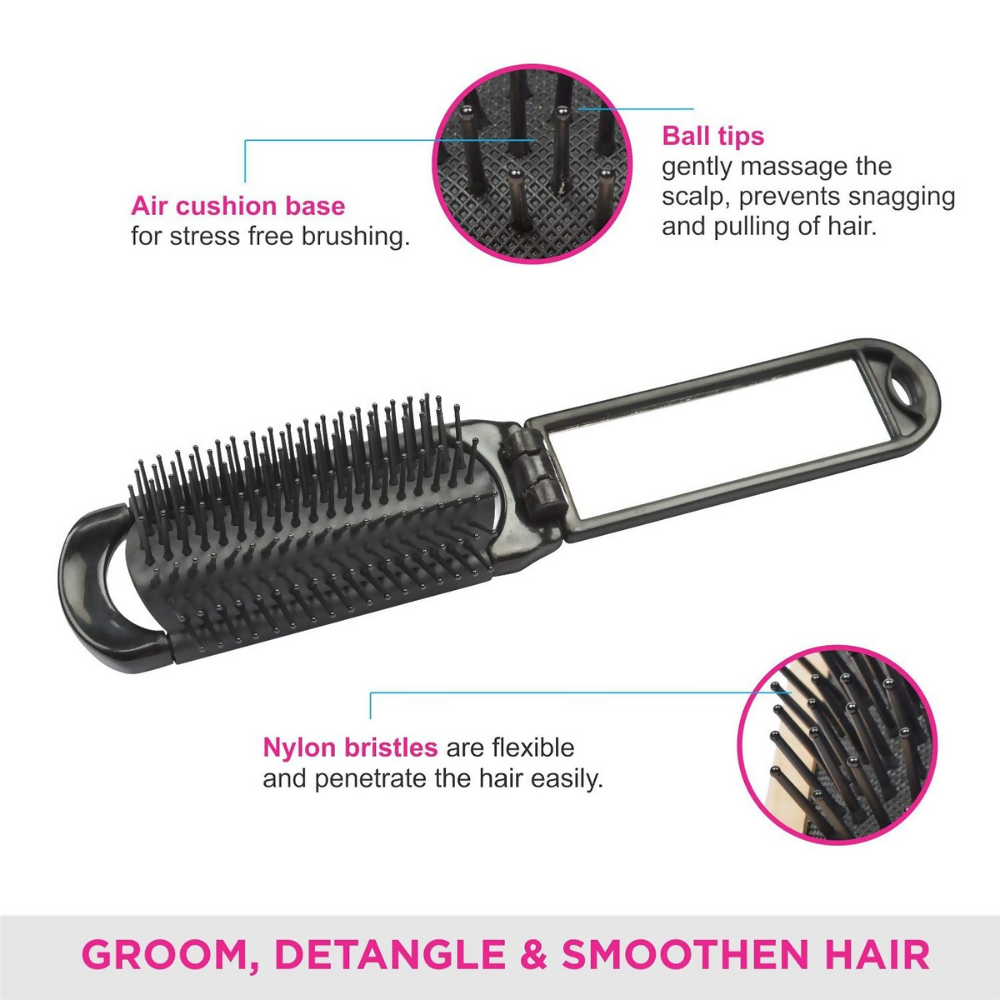 Vega Folding Hair Brush with Mirror  Grab2Buy Vega Grab2Buy