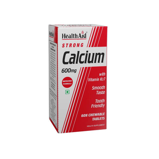 HealthAid Strong Calcium 600 mg Chewable Tablets 