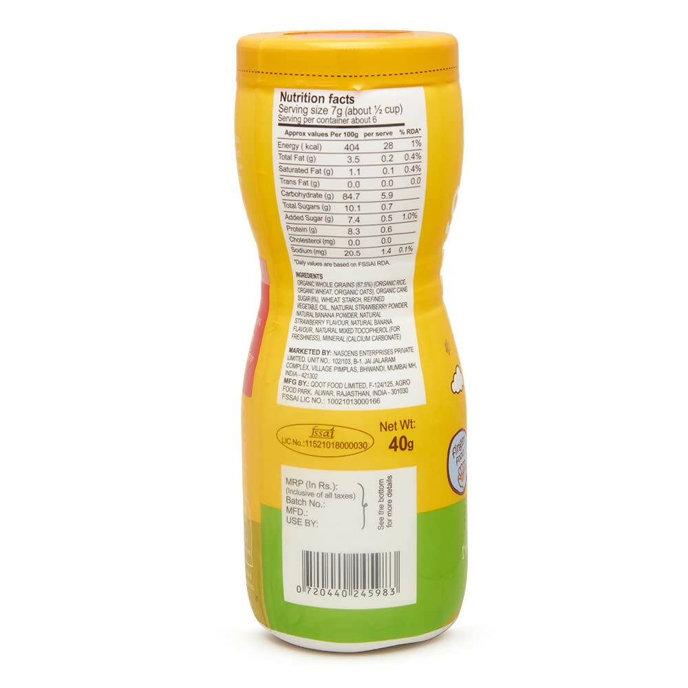 Happa Organic Multigrain Apple Cinnamon & Strawberry Banana Melts Super Puffs Combo(8 Months+) - Grab2buy
