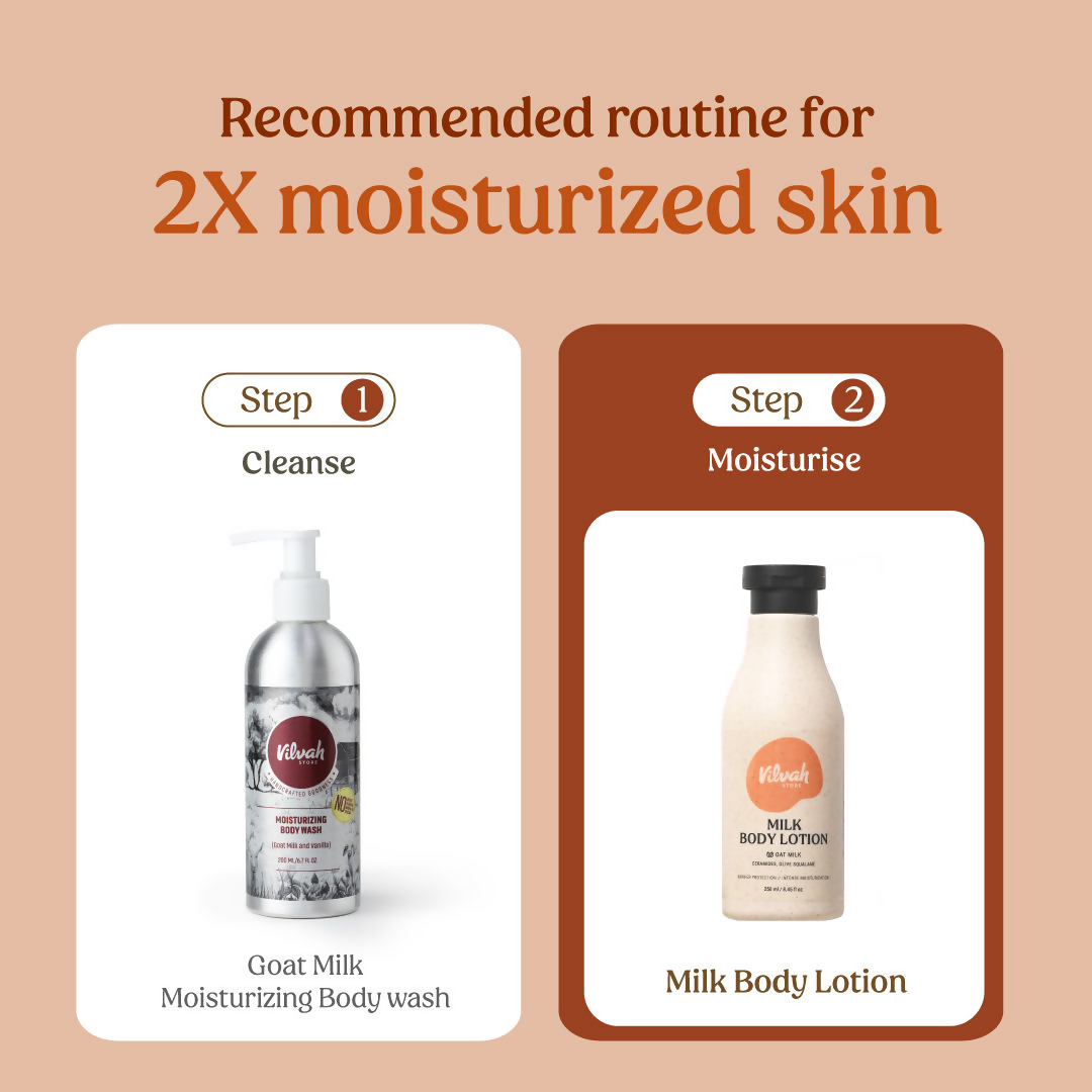 Vilvah Store Milk Body Lotion With Oat Milk, Ceramides & Olive Squalane  Grab2Buy Vilvah Store Grab2Buy
