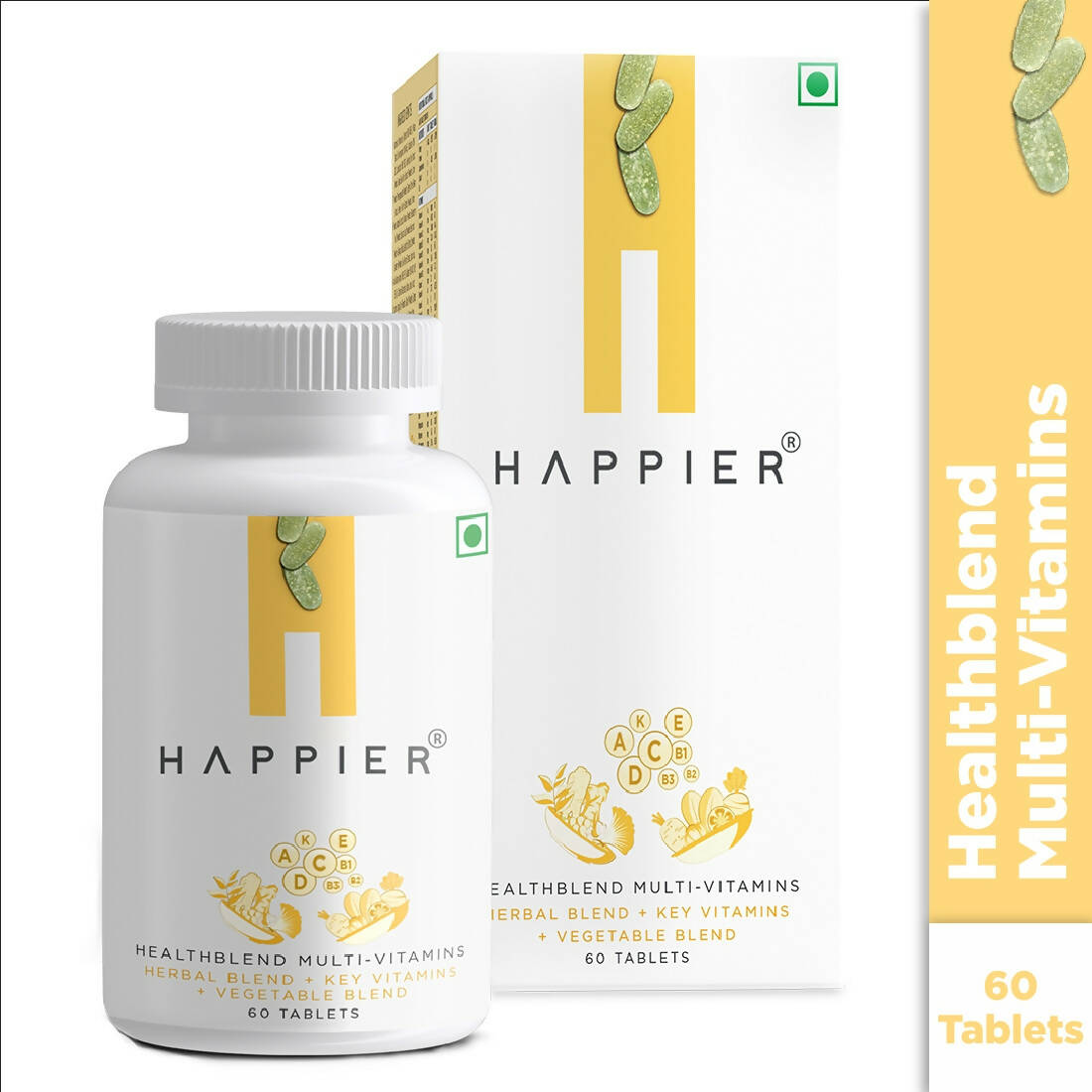Happier Healthblend Multi Vitamins Tablets - Grab2buy