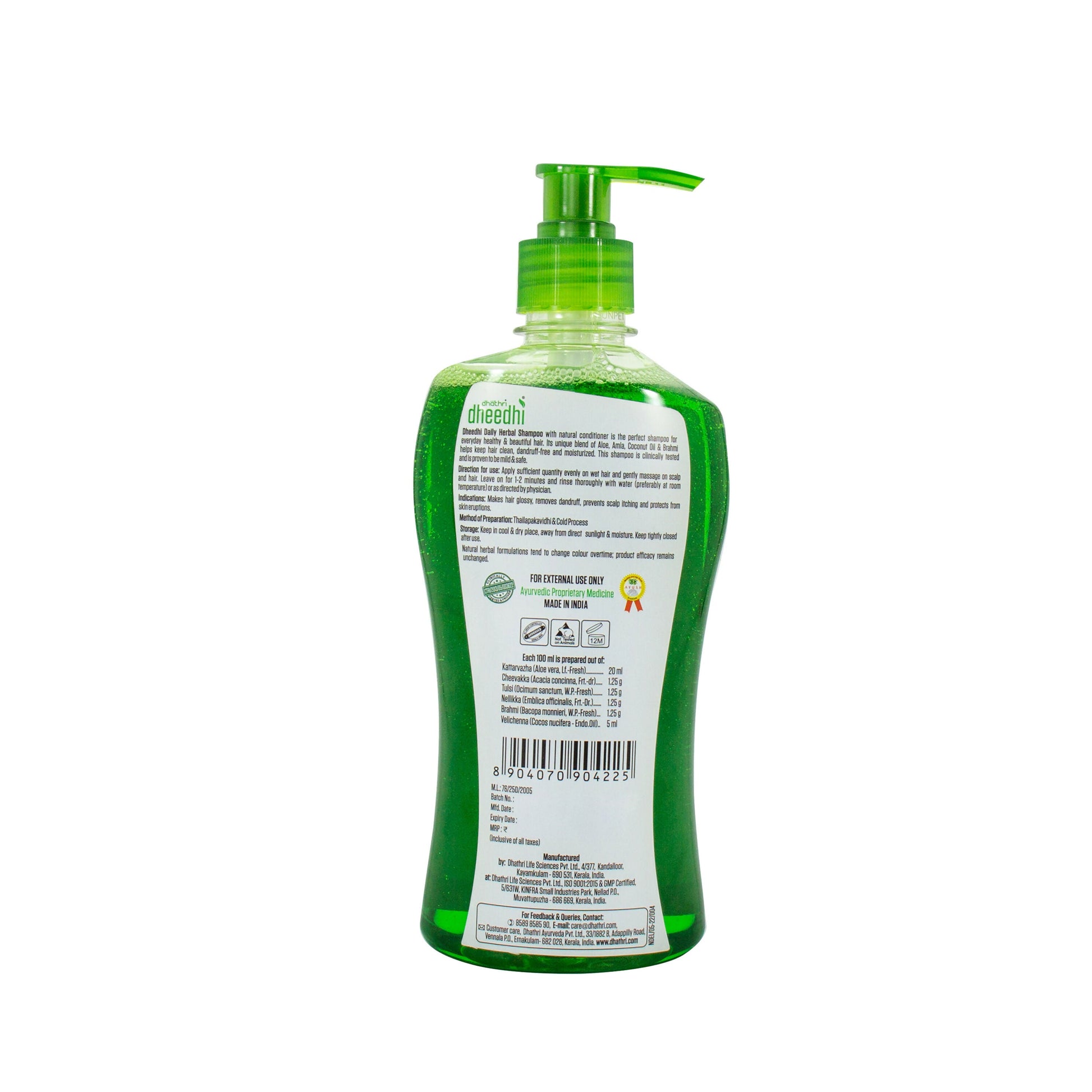 Dhathri Dheedhi Daily Herbal Shampoo To Reduce Dandruff & Promote Hair Growth - Grab2buy